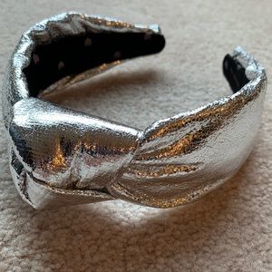 Silver Lele Sadoughi metallic headband